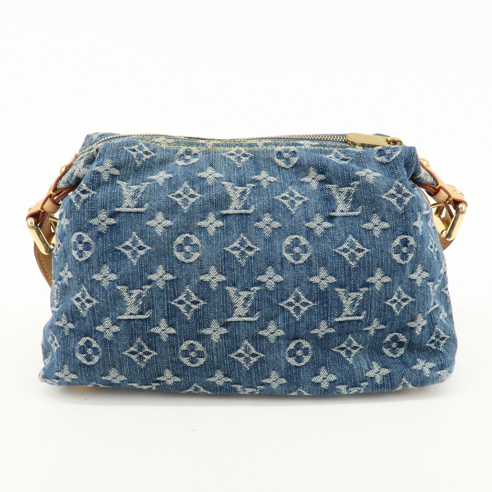 Louis Vuitton Monogram Denim Baggy PM Shoulder Bag Blue M95049