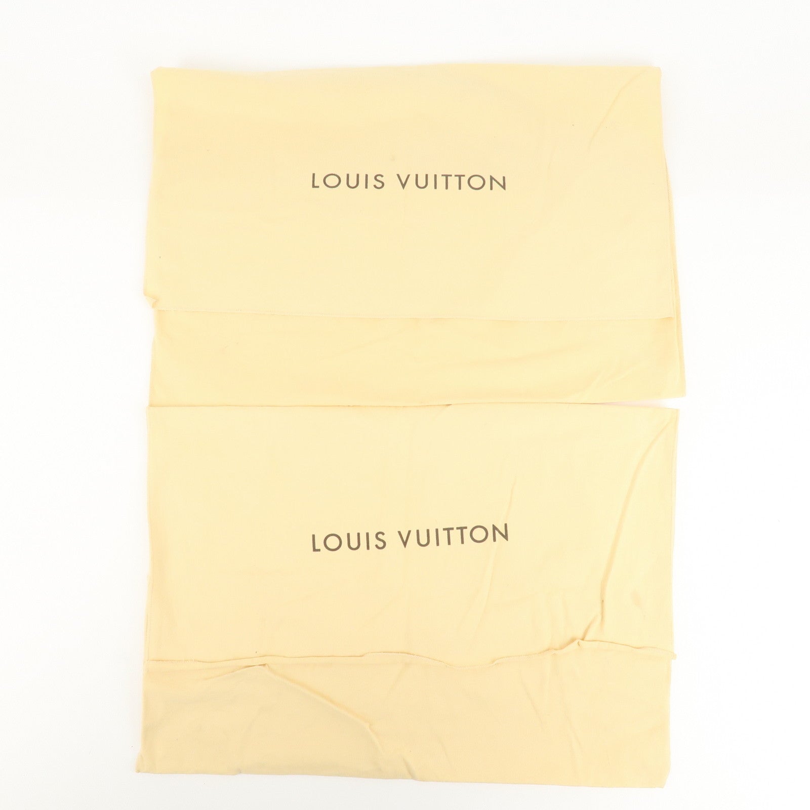 Louis Vuitton Set of 10 Dust Bag Storage Bag Flap Style Beige