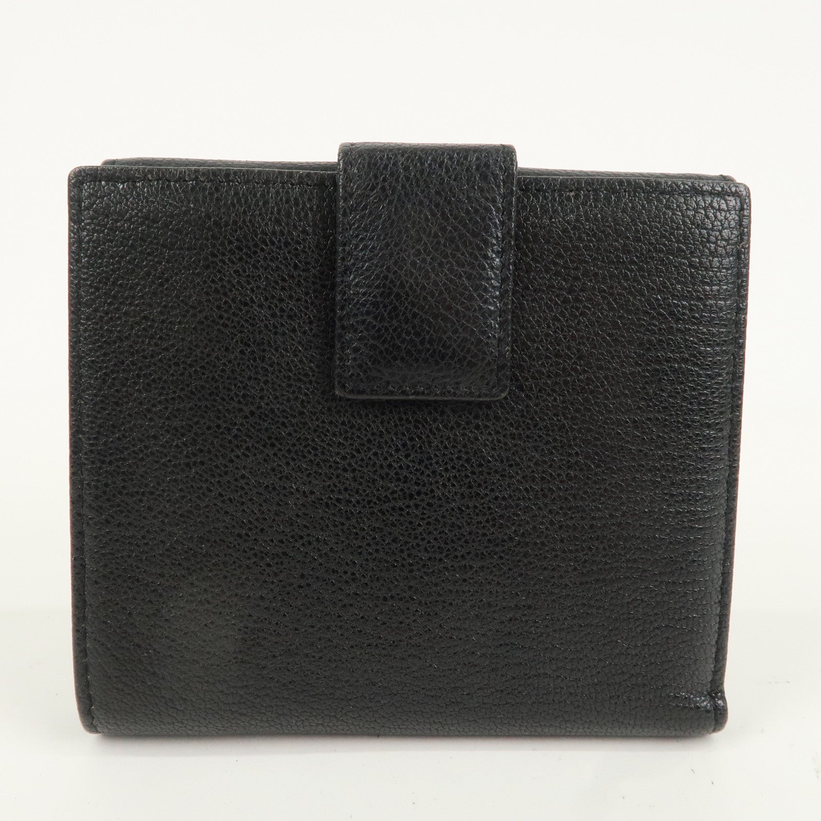 GUCCI Interlocking G Leather Bi-fold Wallet Black 131020