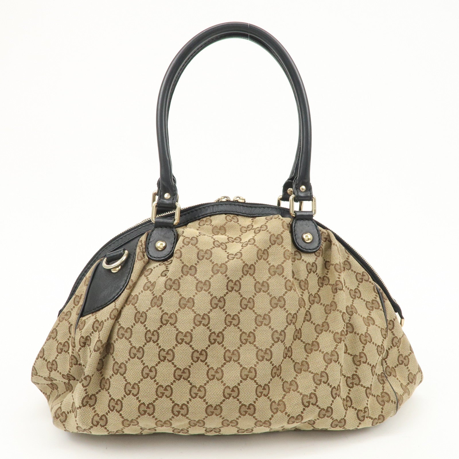 GUCCI Sukey GG Canvas Leather 2WAY Bag Shoulder Bag 223974