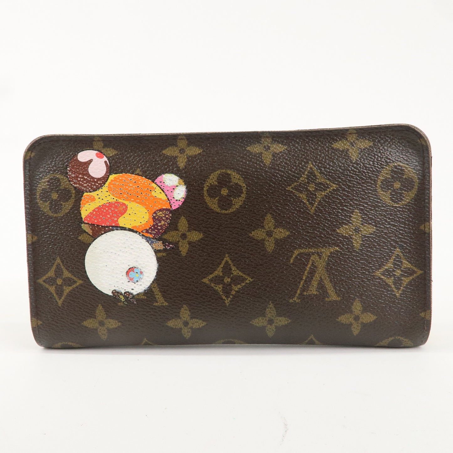 Louis Vuitton Murakami Panda Print Porte Monnaie Zip Wallet M61729