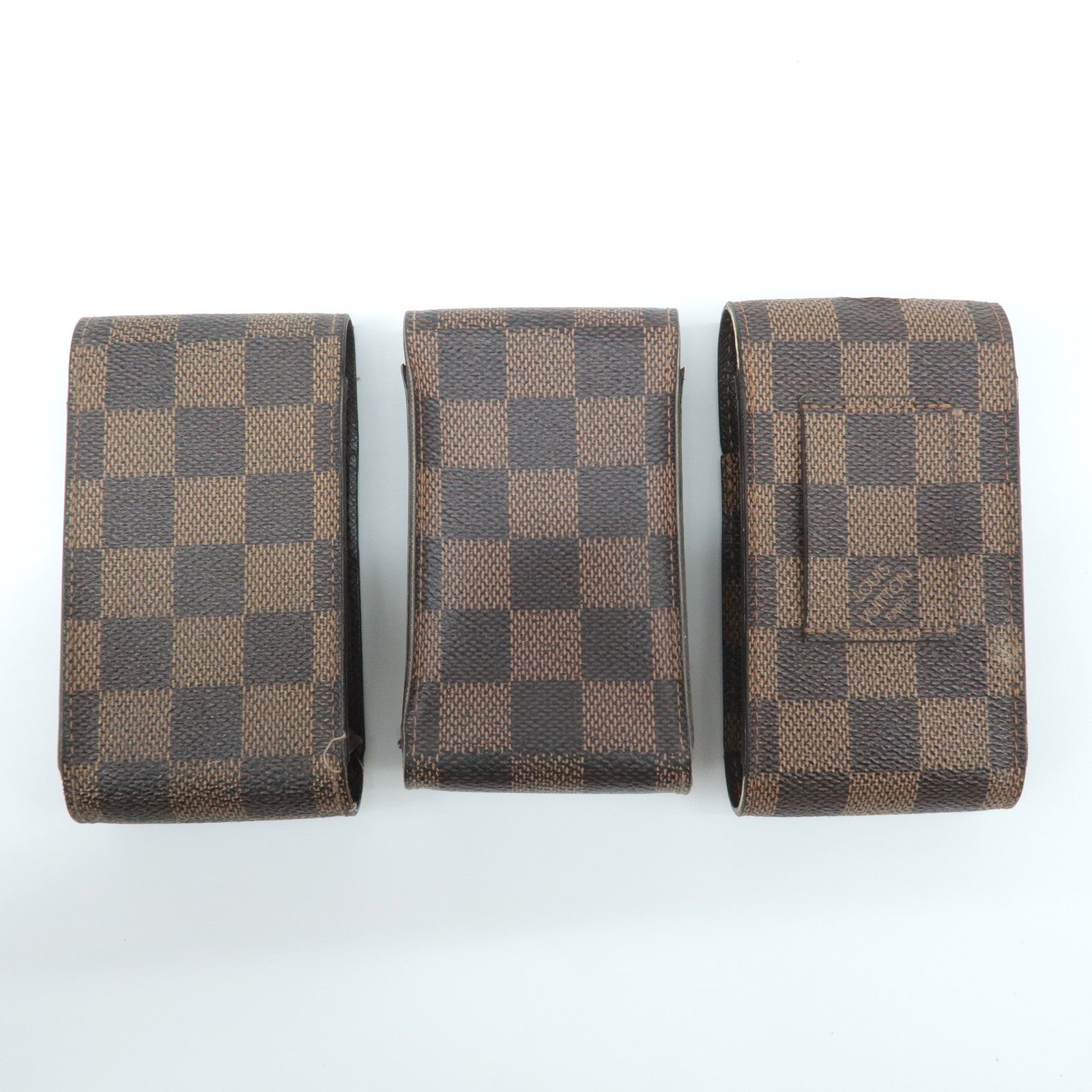 Louis Vuitton Set of 3 Etui Cigarette Case Brown N63024