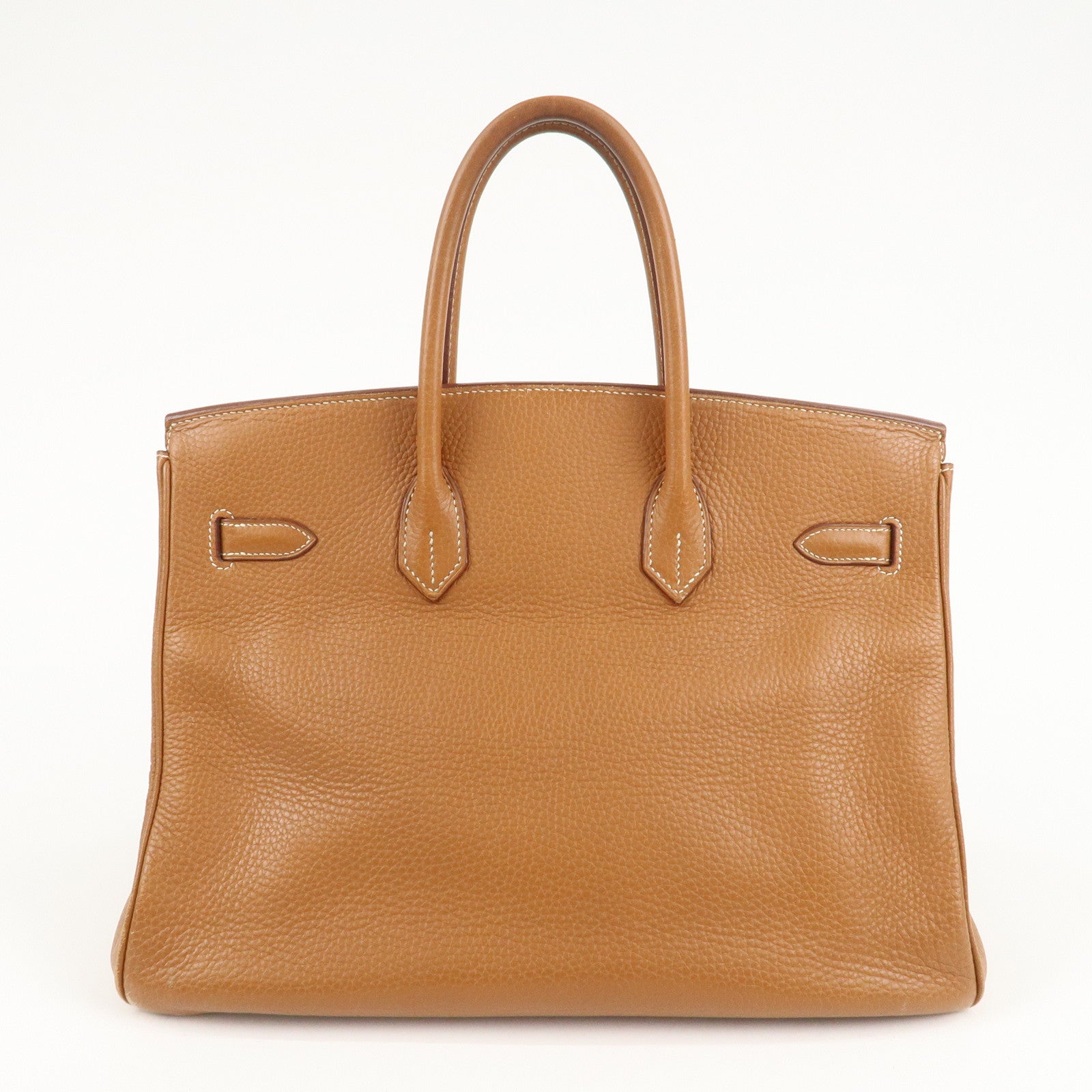 HERMES Taurillon Clemence Birkin 35 J stamped Gold