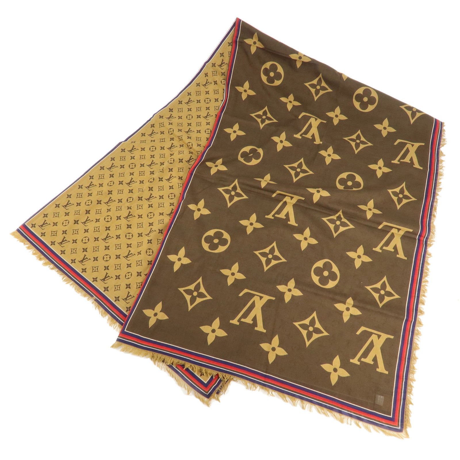 Louis Vuitton Monogram Etole Monogram Bliss Scarf M76366 Used