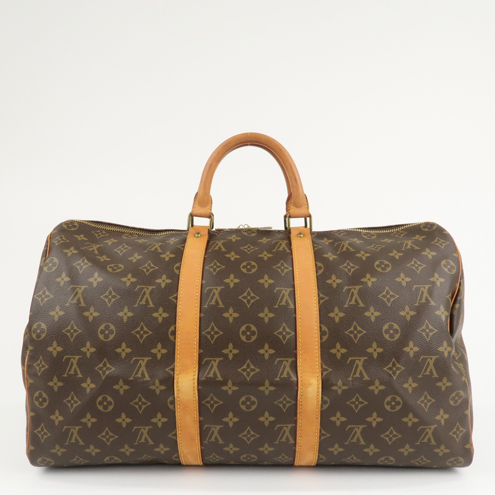 Louis Vuitton Monogram Keep All 50 Boston Bag Brown M41426