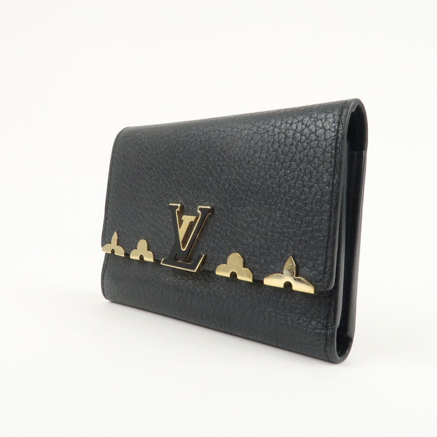 Louis Vuitton Portefeuille Capucine Compact Wallet Noir M82764