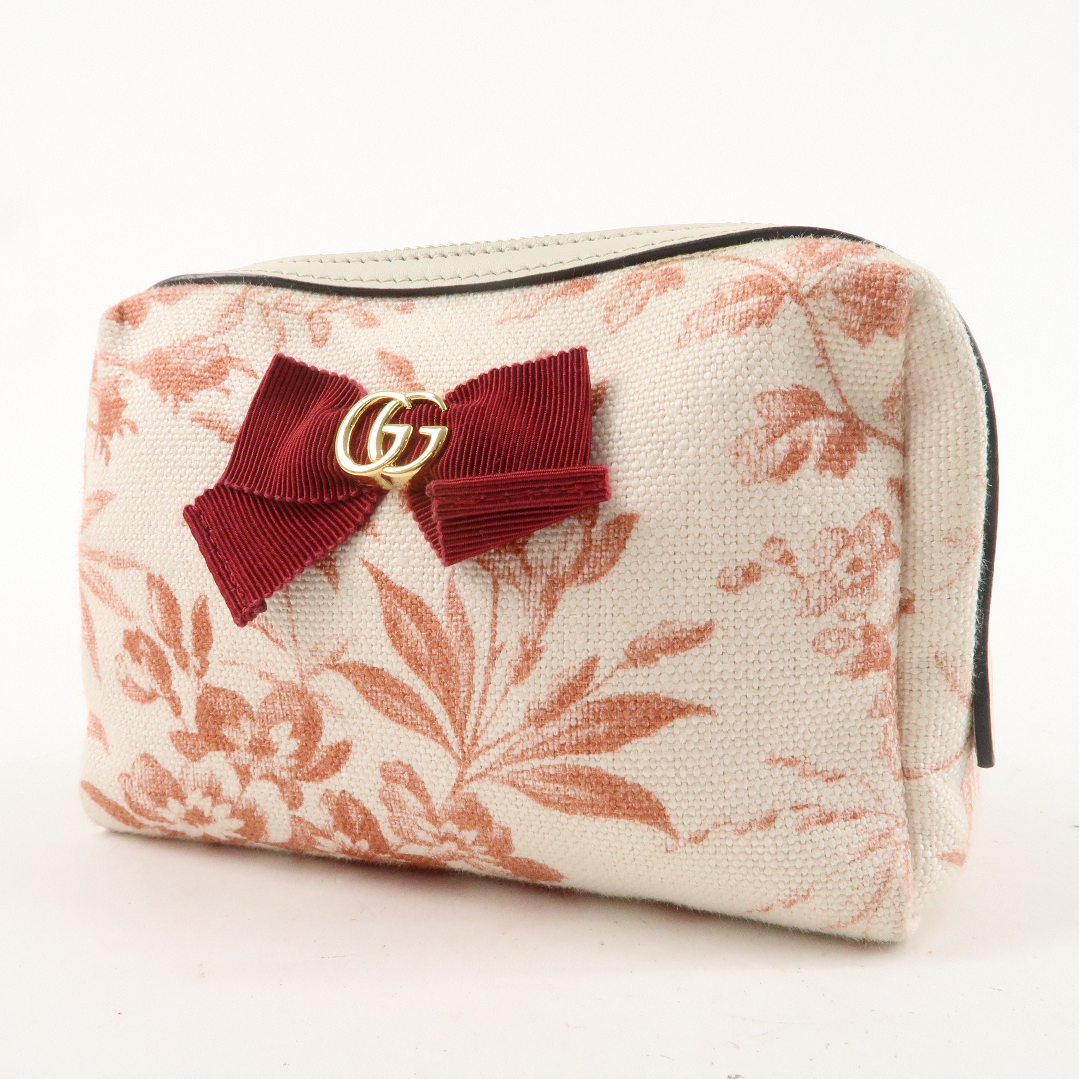 GUCCI GG Marmont Canvas Herbarium Cosmetic Pouch Japan Limited