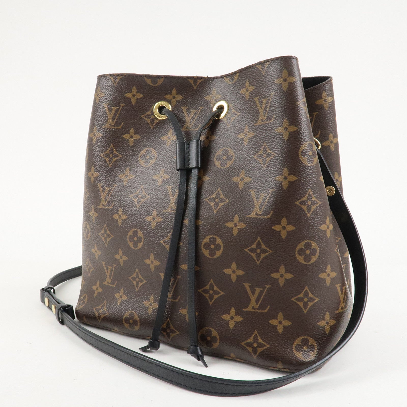 Louis Vuitton Monogram Neo Noe Shoulder Bag Noir M44020 Used