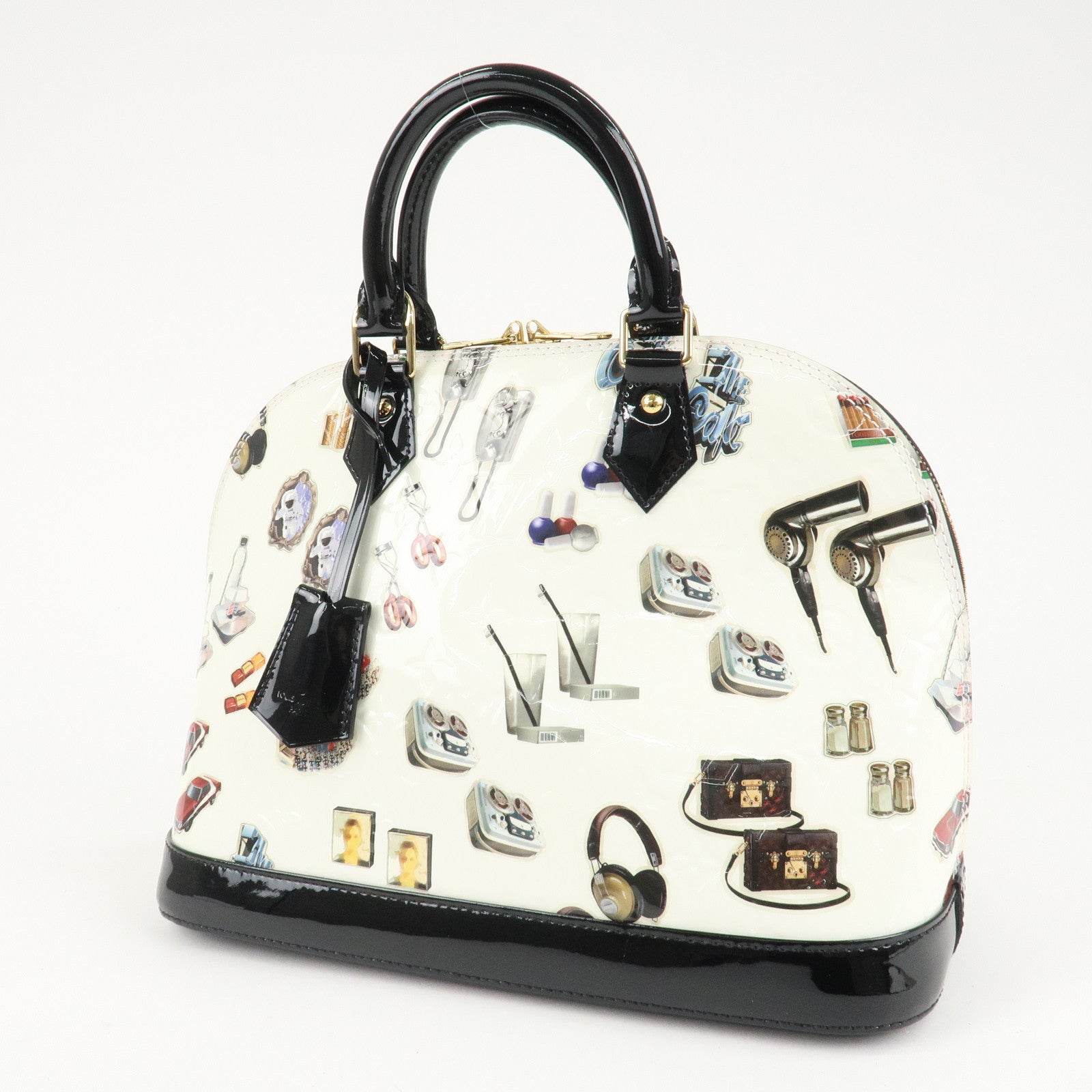 Louis Vuitton Monogram Vernis Sticker Collection Alma PM M50466