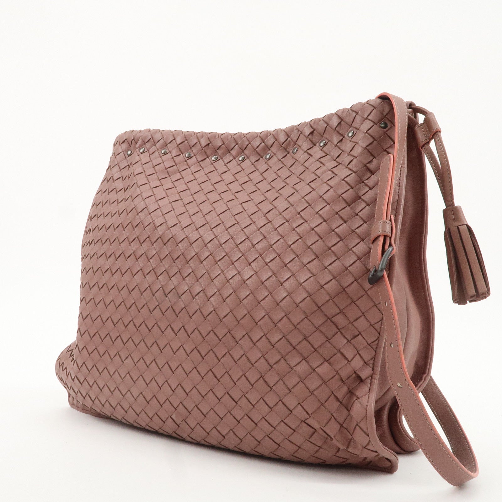 BOTTEGA VENETA Intrecciato Leather Shoulder Bag 323765