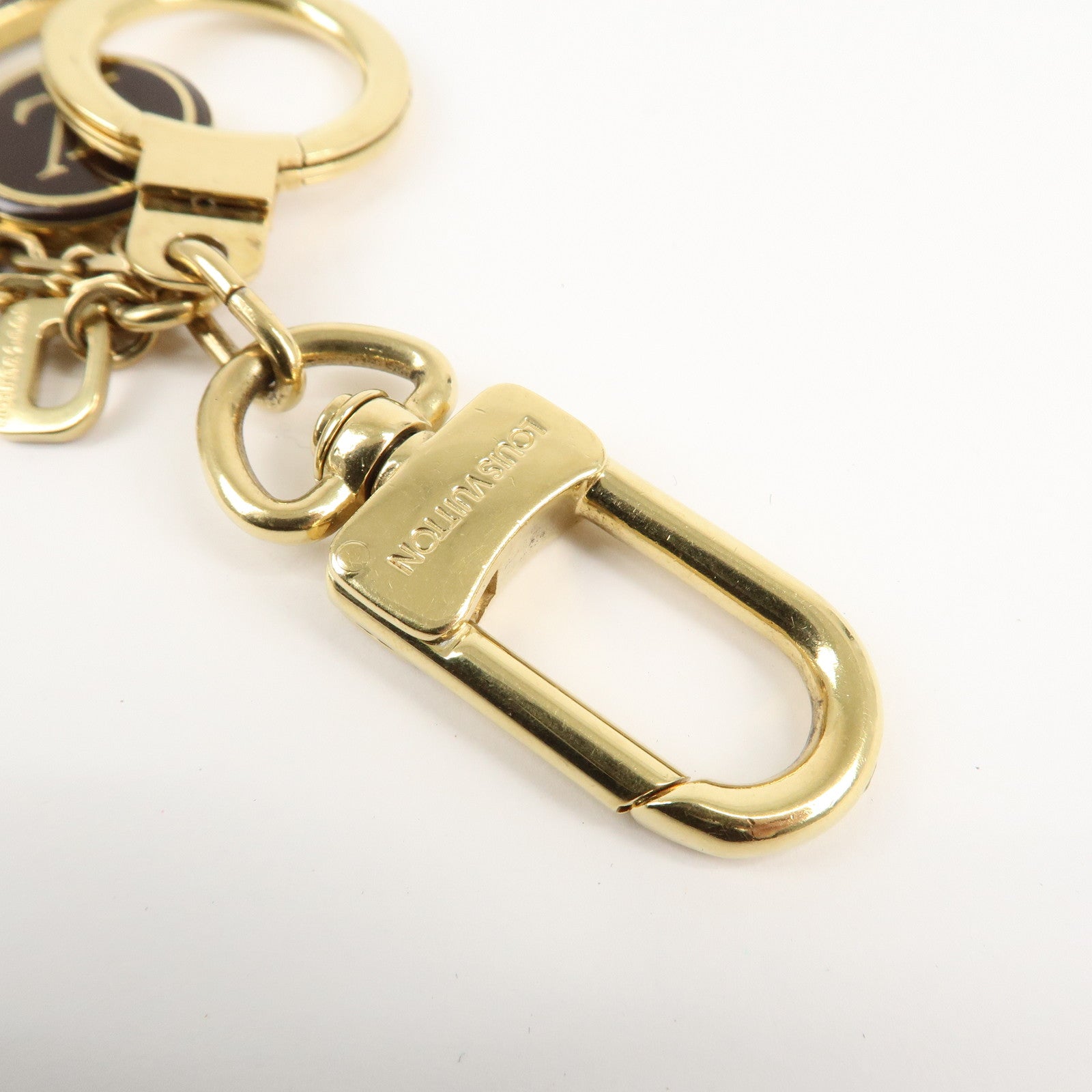 Louis Vuitton Porte Cles Pampille Bag Charm Gold Black M91929 Used