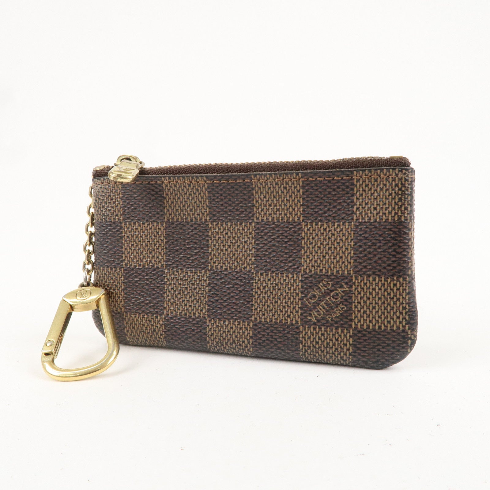 Louis Vuitton Damier Pochette Cles Coin Case Brown N62658