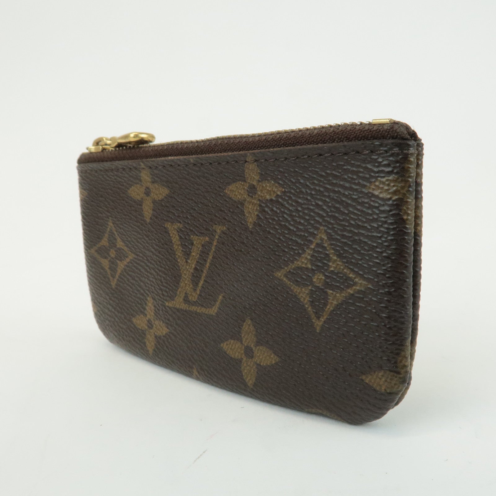 Louis Vuitton Monogram Pochette Cles Coin Case Key Case  M62650