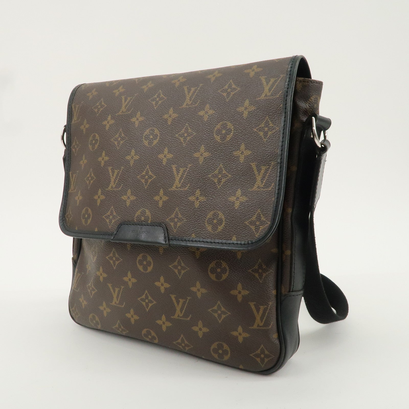 Louis Vuitton Monogram Macassar Bass MM Shoulder Bag M56715