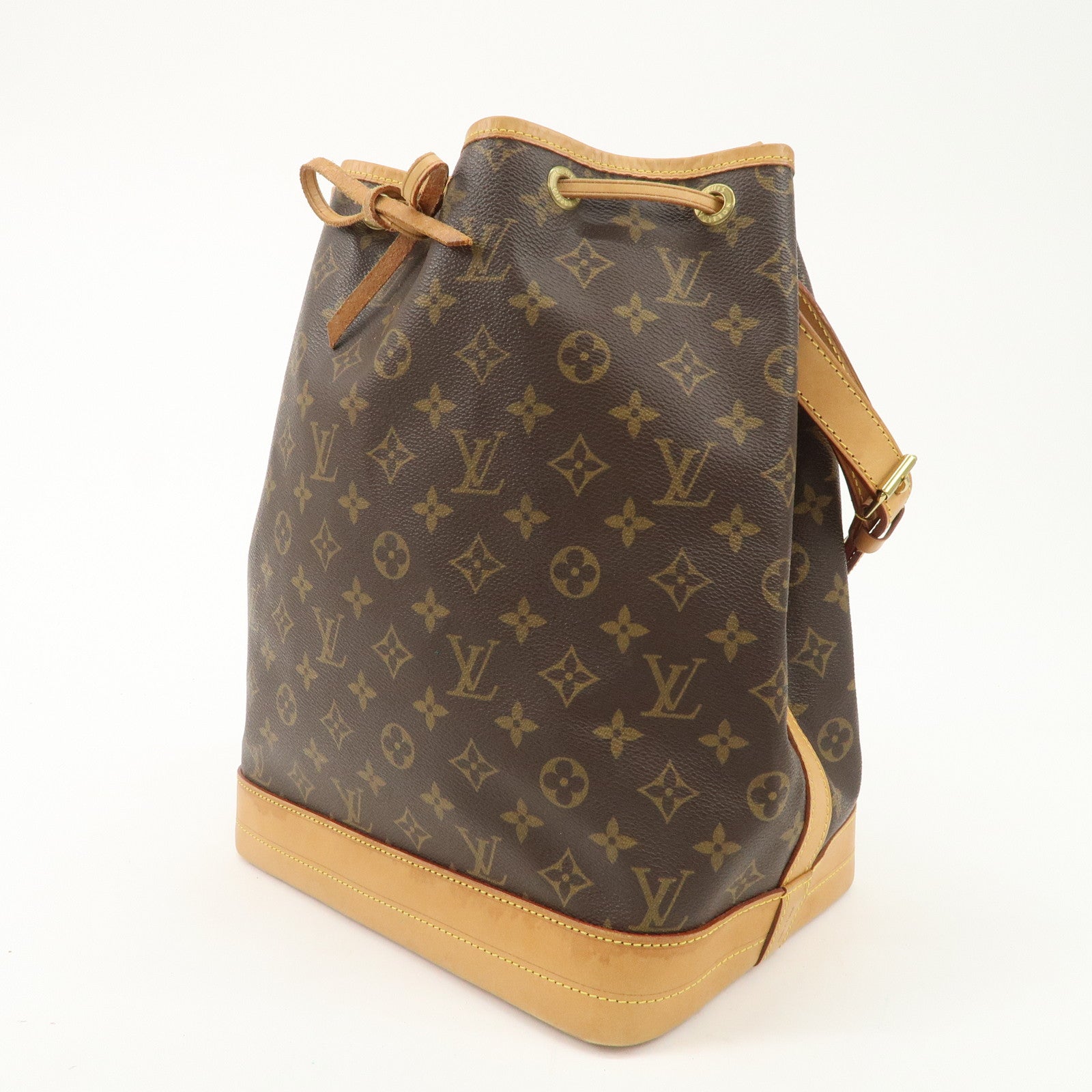 Louis Vuitton Monogram Noe Shoulder Bag Hand Bag Brown M42224 Used
