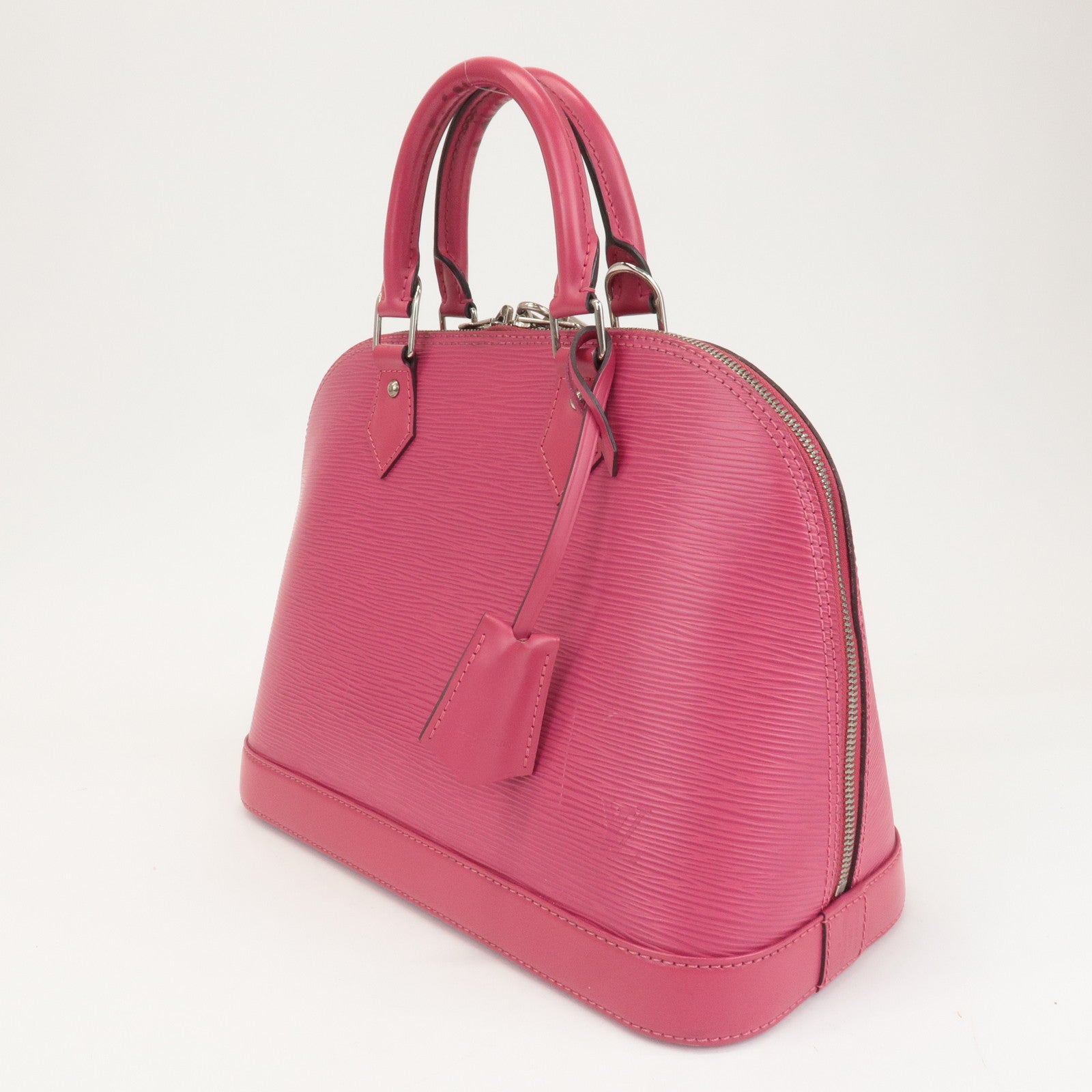 Louis Vuitton Epi Alma PM Hand Bag Fuchsia Pink M40490 Used