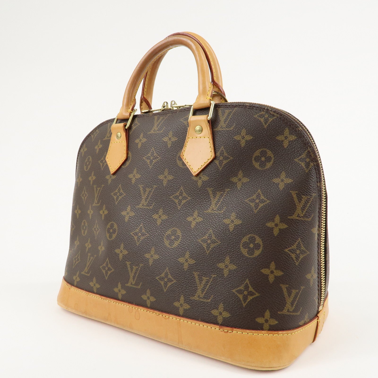 Louis Vuitton Monogram Alma Hand Bag Brown M51130