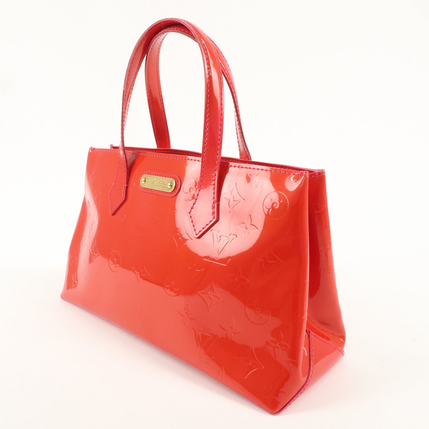 Louis Vuitton Monogram Vernis Wilshire PM Rose Pop M93643