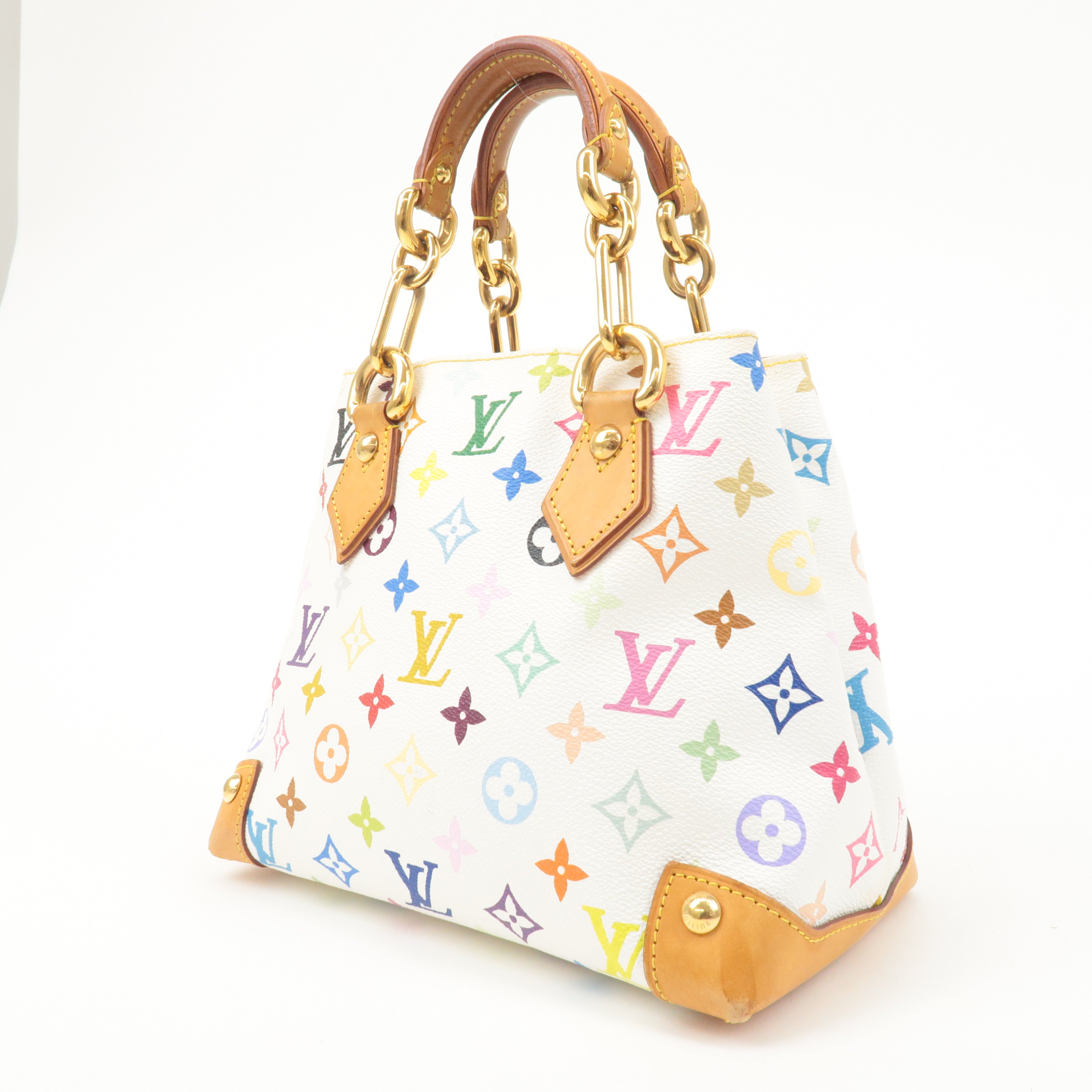 Louis Vuitton Monogram Multicolor Audra Hand Bag Blanc M40047