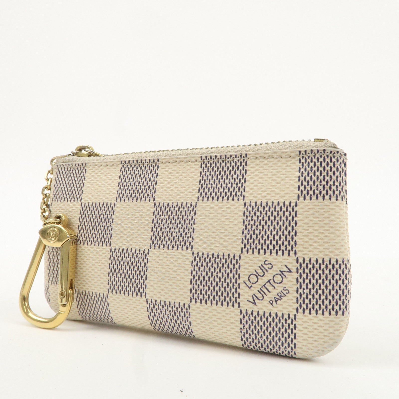 Louis Vuitton Damier Azur Pochette Cles Coin Case N62659