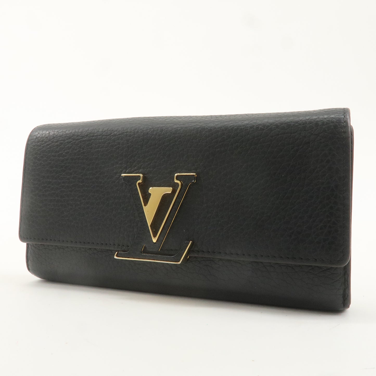 Louis Vuitton Portofoille Capucines Wallet Black Noir M61248