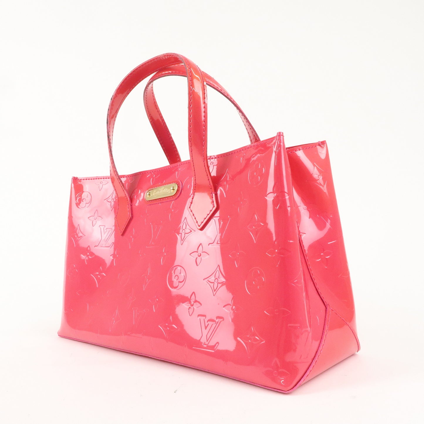 Louis Vuitton Monogram Vernis Wilshire PM Rose Pop M93643