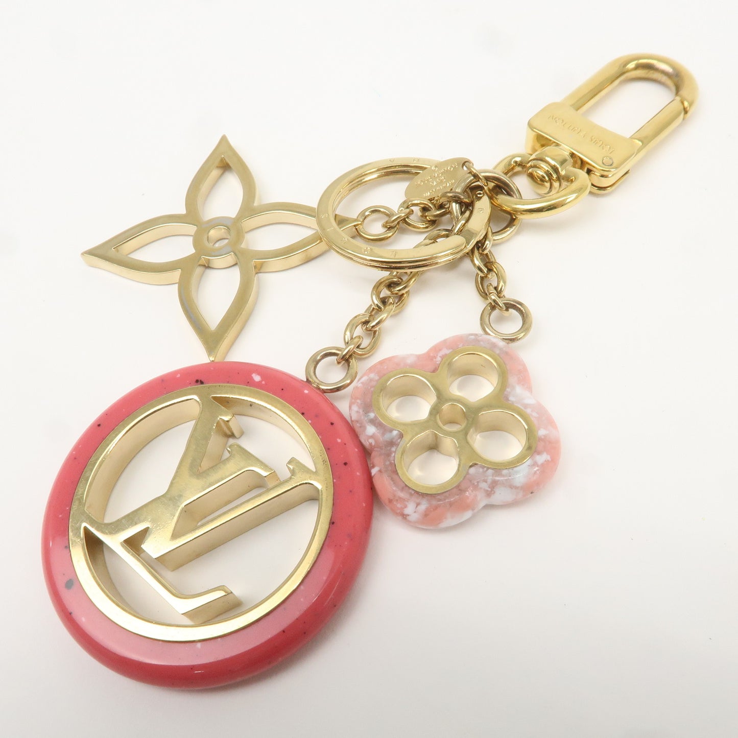 Louis Vuitton Porte Cles Color Line Charm Key Ring M64525