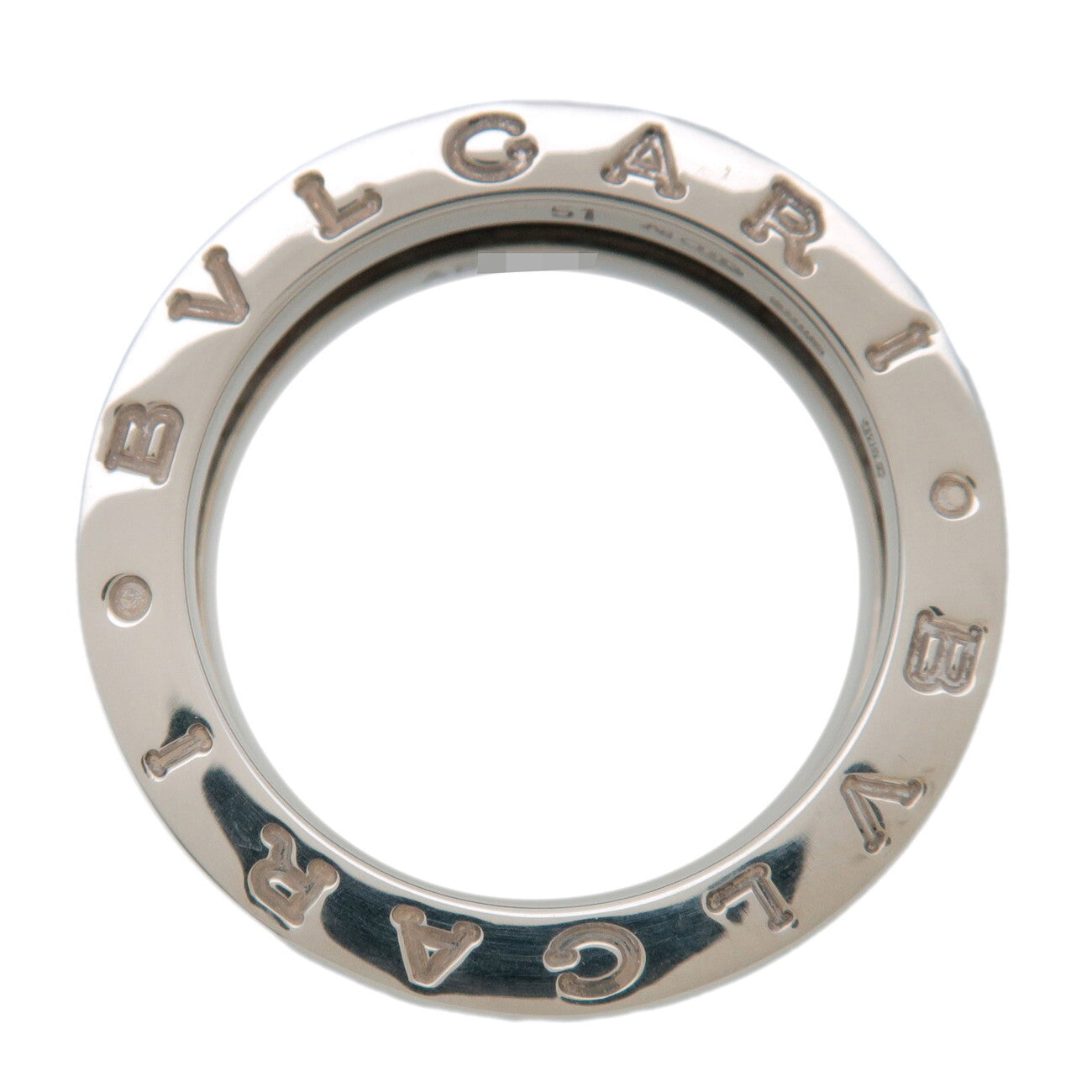 BVLGARI B-Zero1 Save the Children Ring SV925 Black Ceramic US5.5