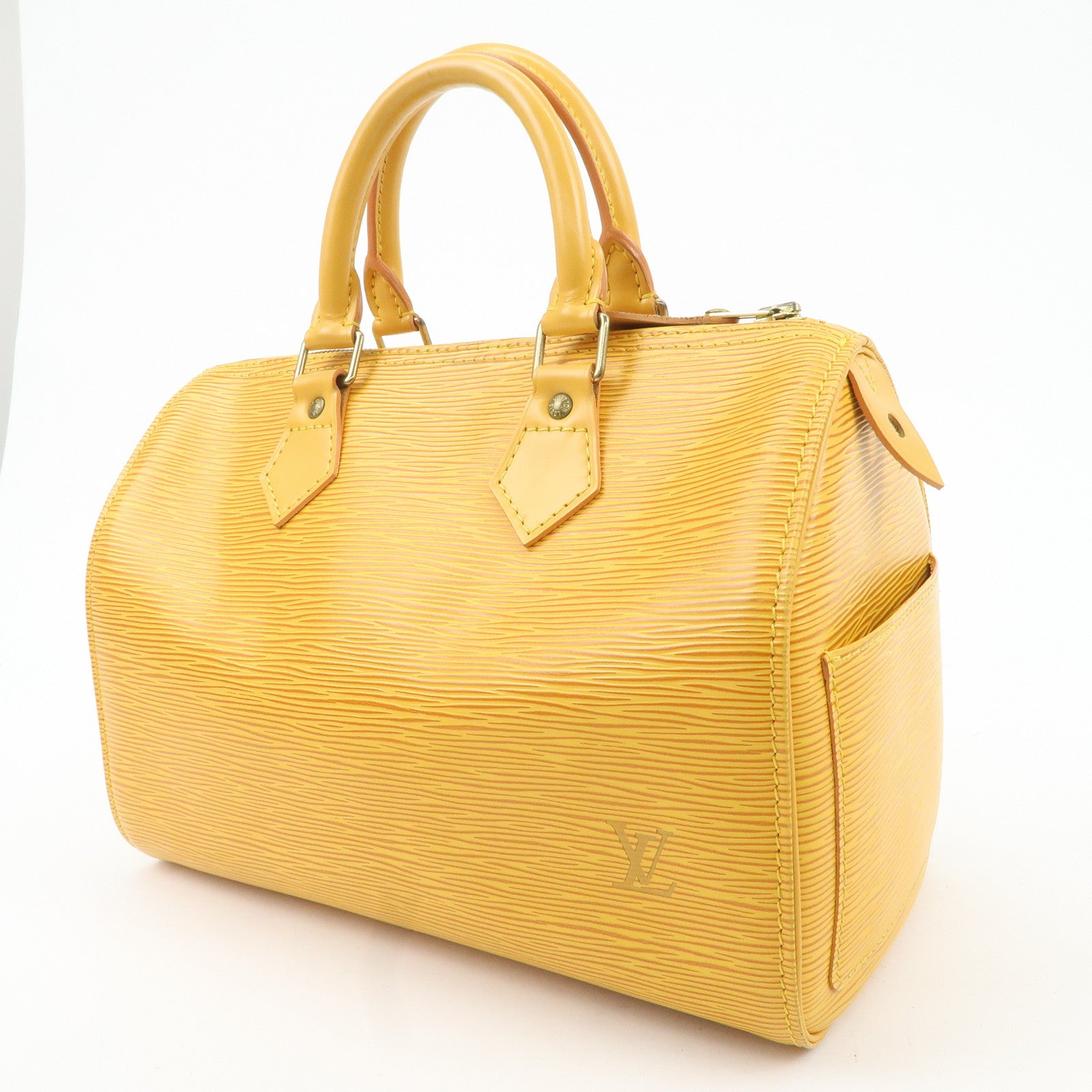 Louis Vuitton Epi Speedy 25 Boston Bag Hand Bag Yellow M43019