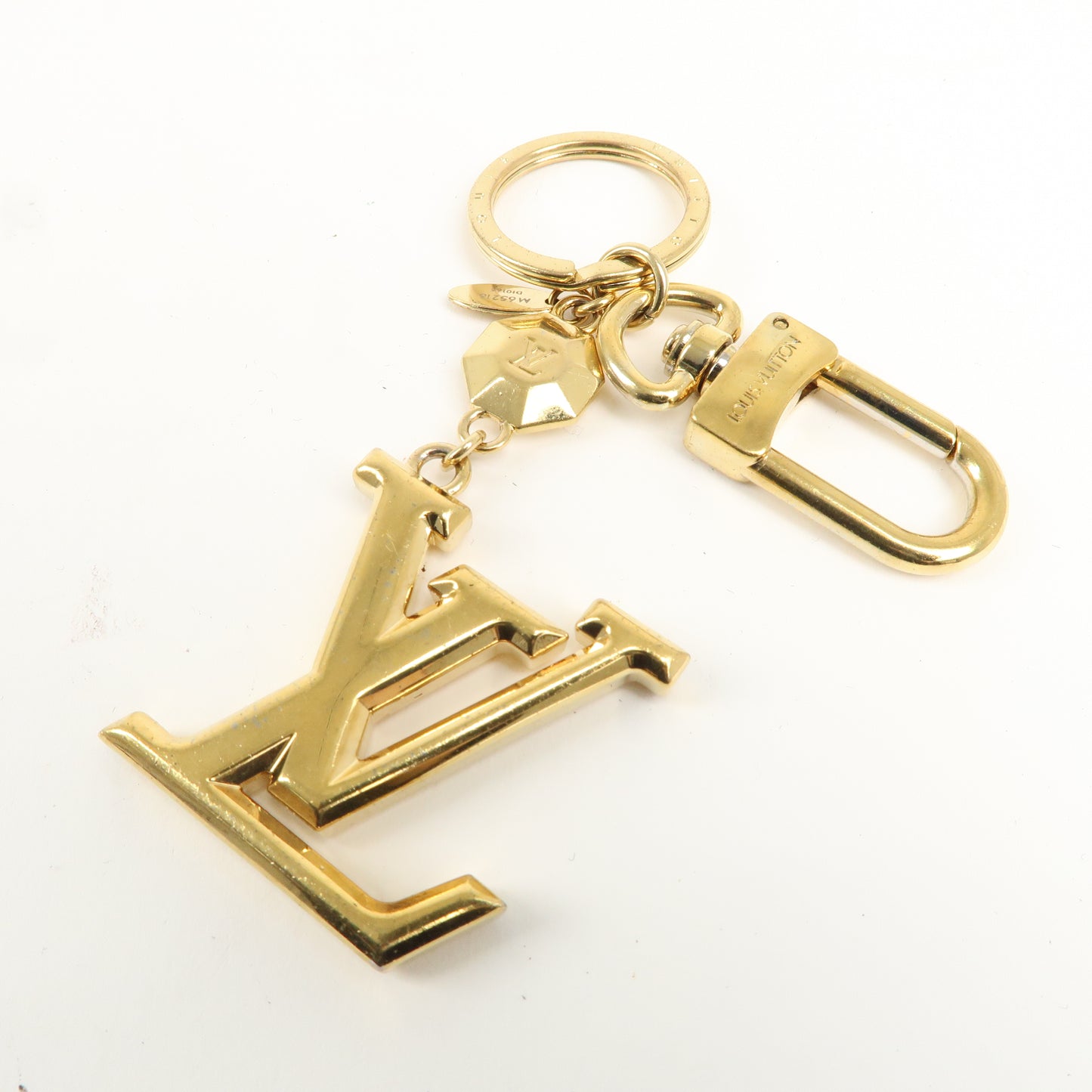 Louis Vuitton Porte Cles LV Facettes Bag Charm Gold M65216