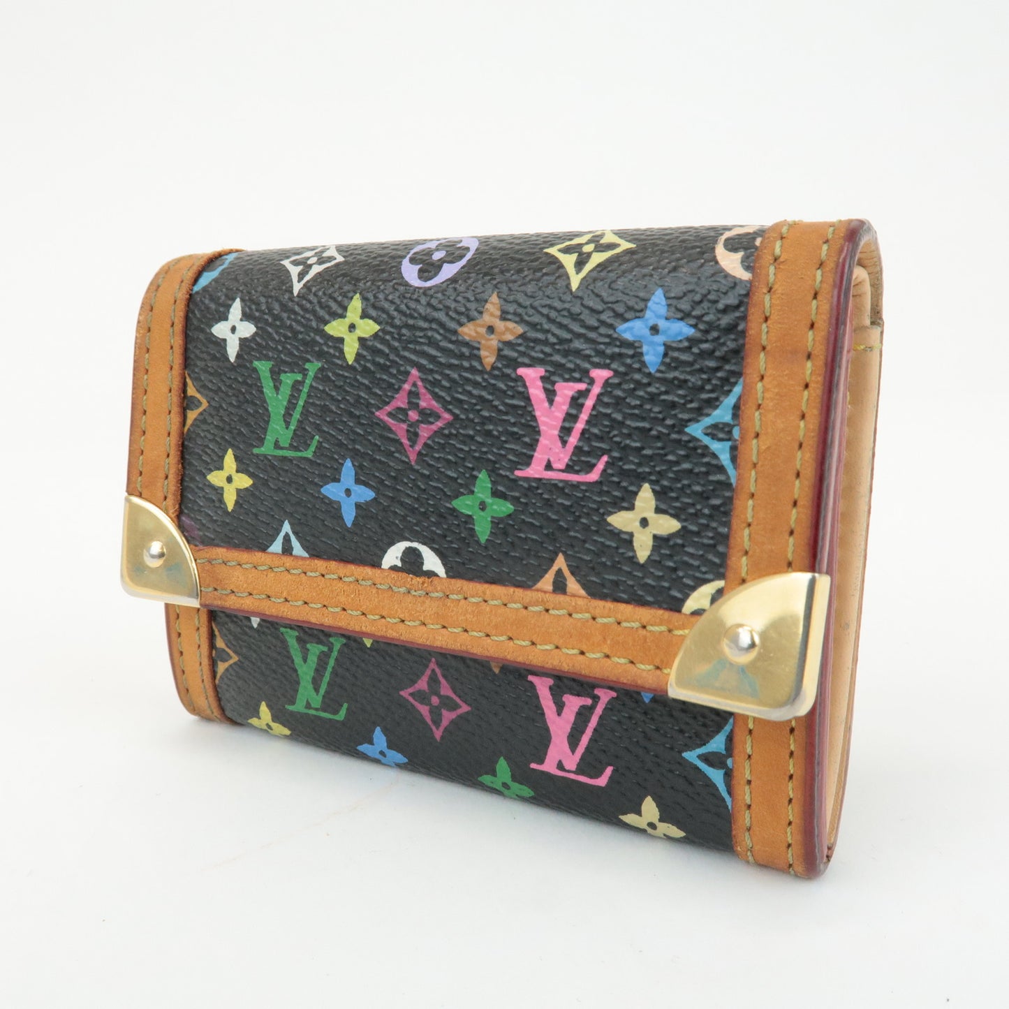 Louis Vuitton Multi Color Porte Monnaie Plat Coin Case M92656