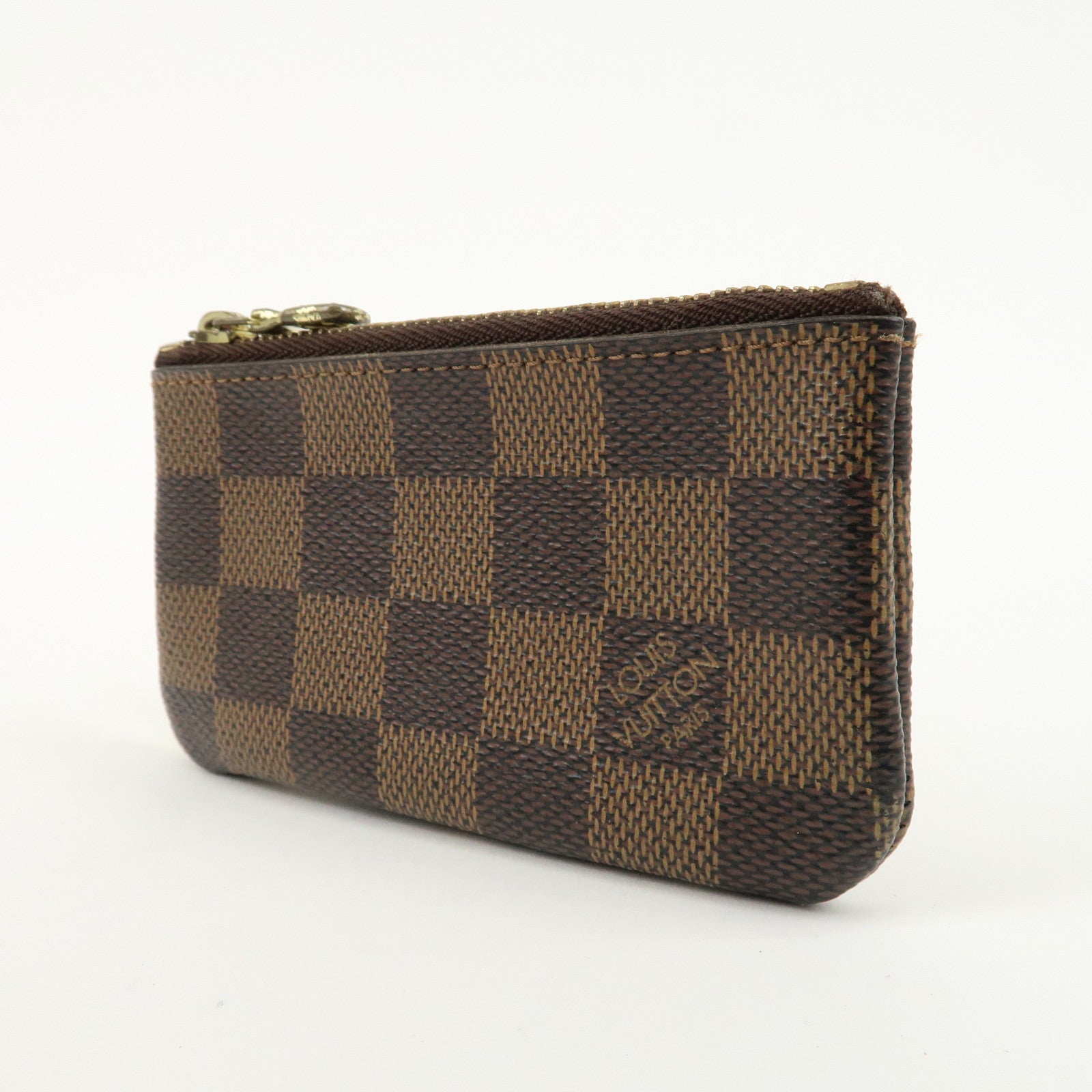 Louis Vuitton Damier Pochette Cles Coin Case Brown N62658