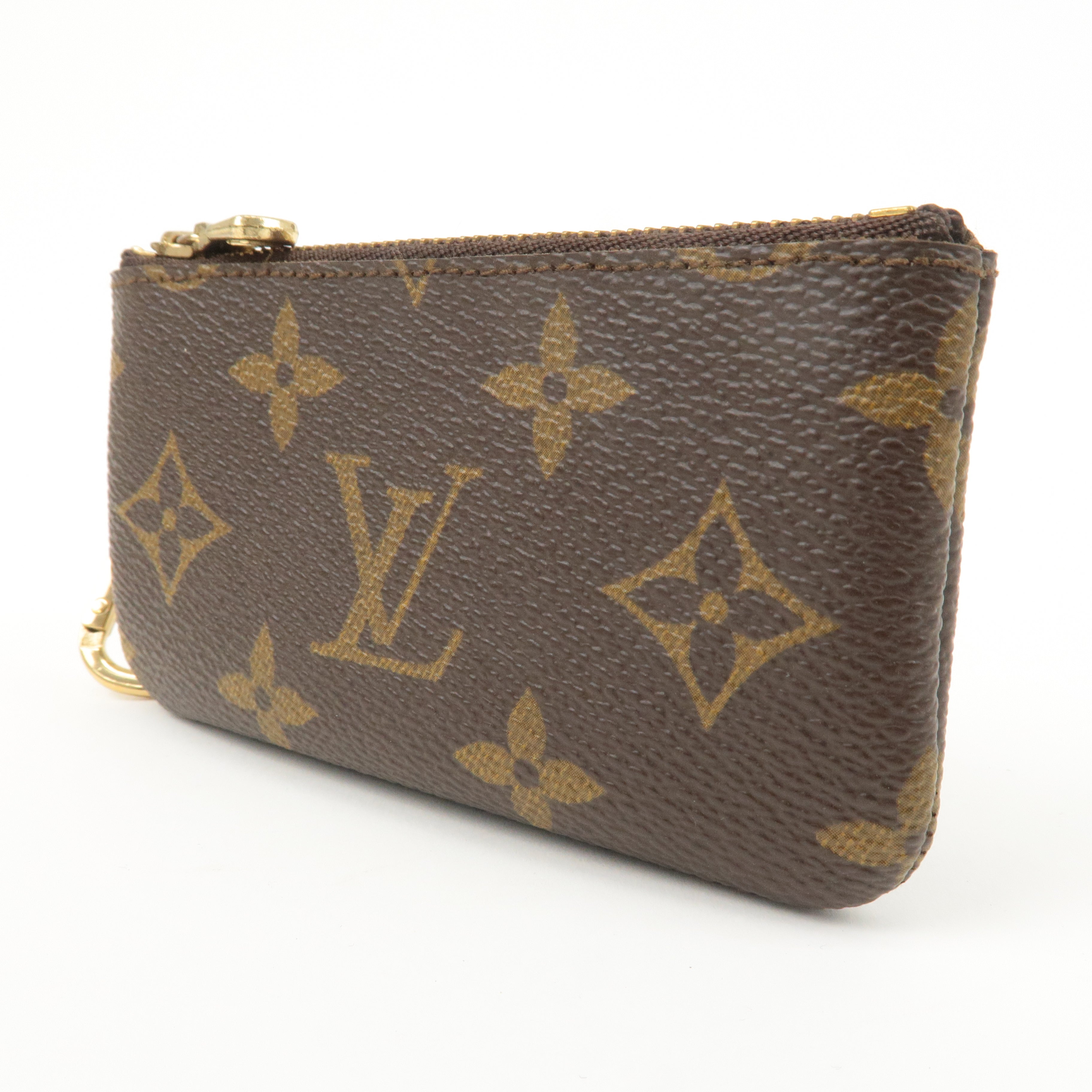 Louis Vuitton Monogram Pochette Cles Coin Case Brown M62650