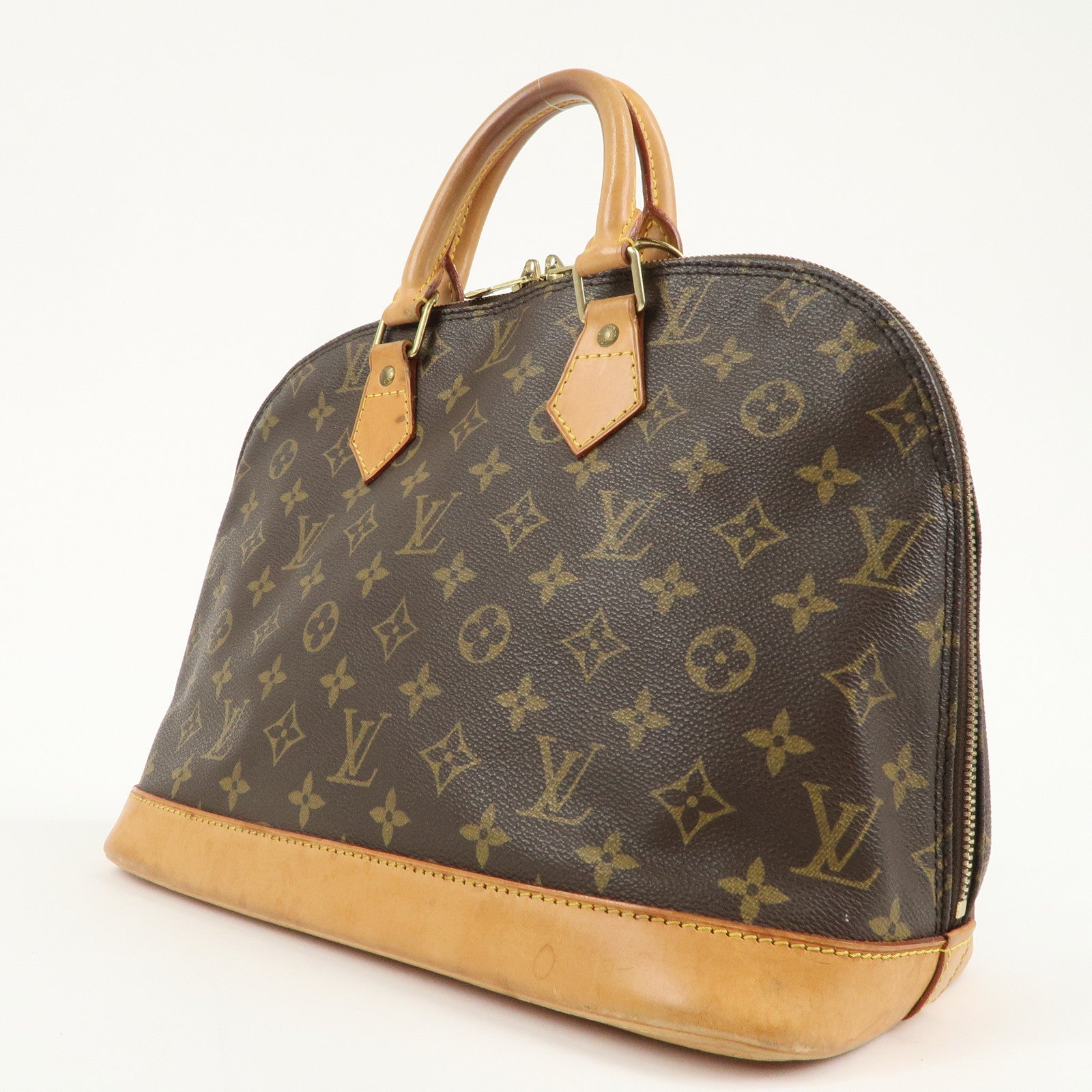 Louis Vuitton Monogram Alma Hand Bag Brown M51130