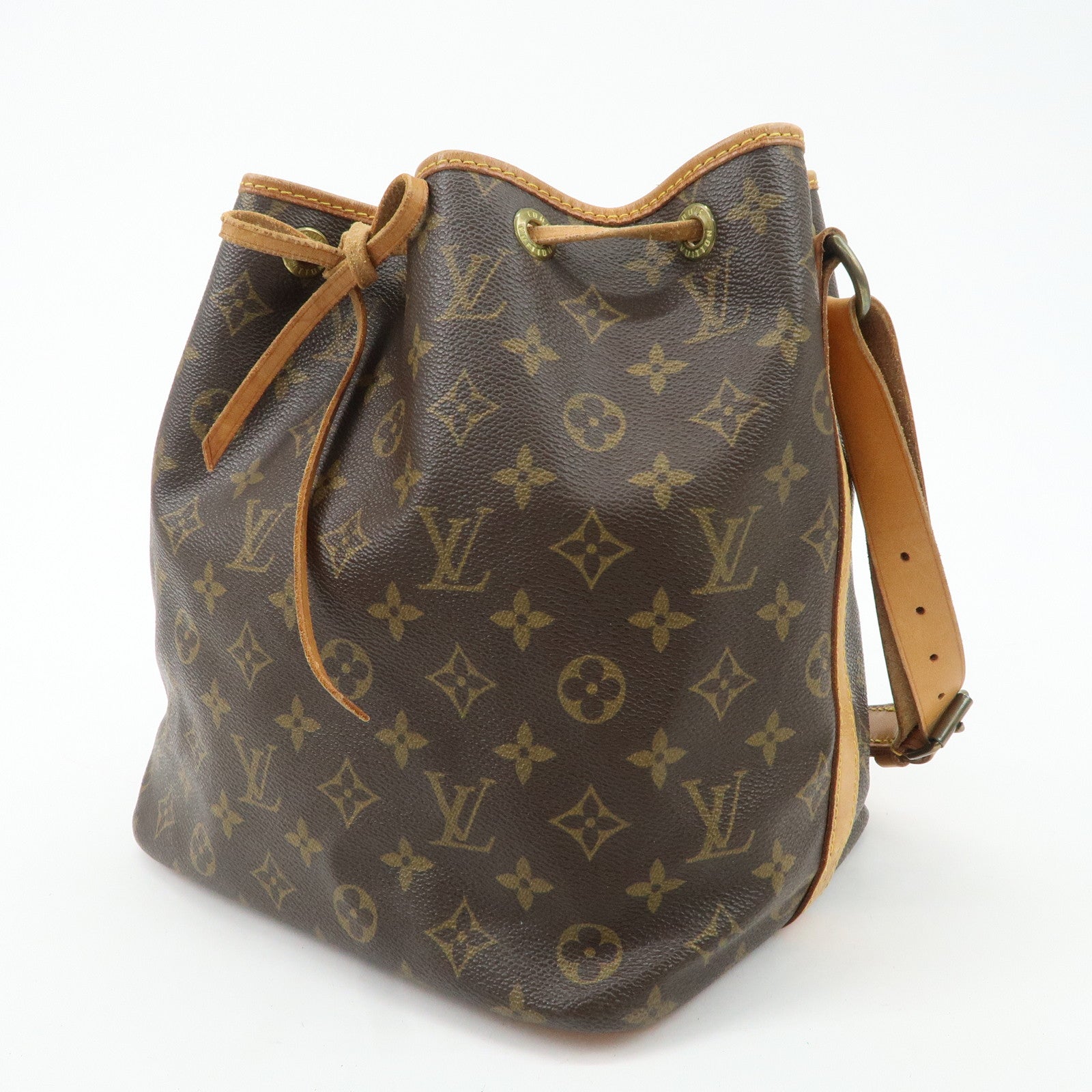 Louis Vuitton Monogram Petit Noe Shoulder Bag Brown M42226 Used