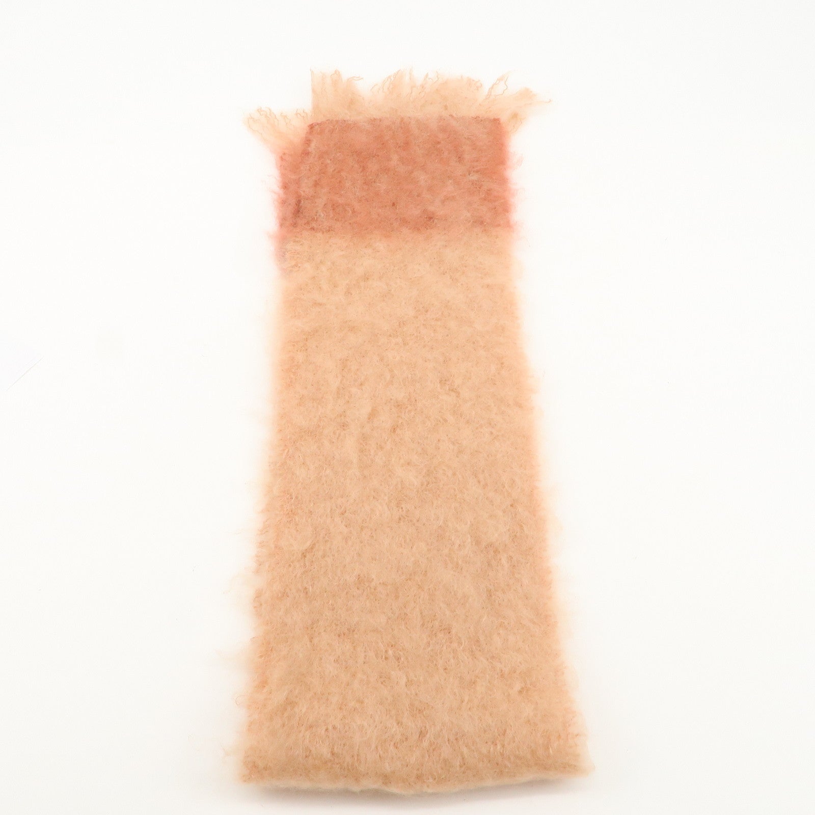 LOEWE Anagram Mohair Wool Scarf Coral Pink