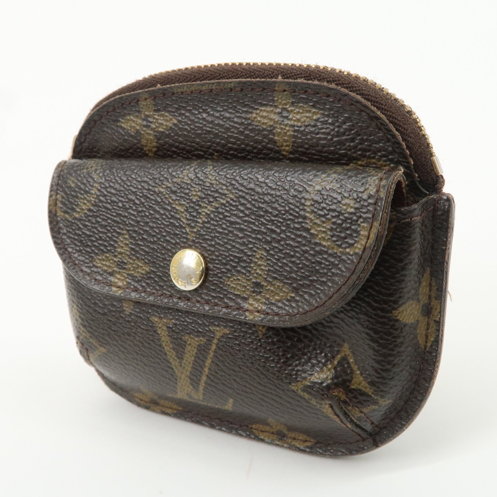 Louis Vuitton Monogram Porte Monnaie Shilling Coin Case M60025