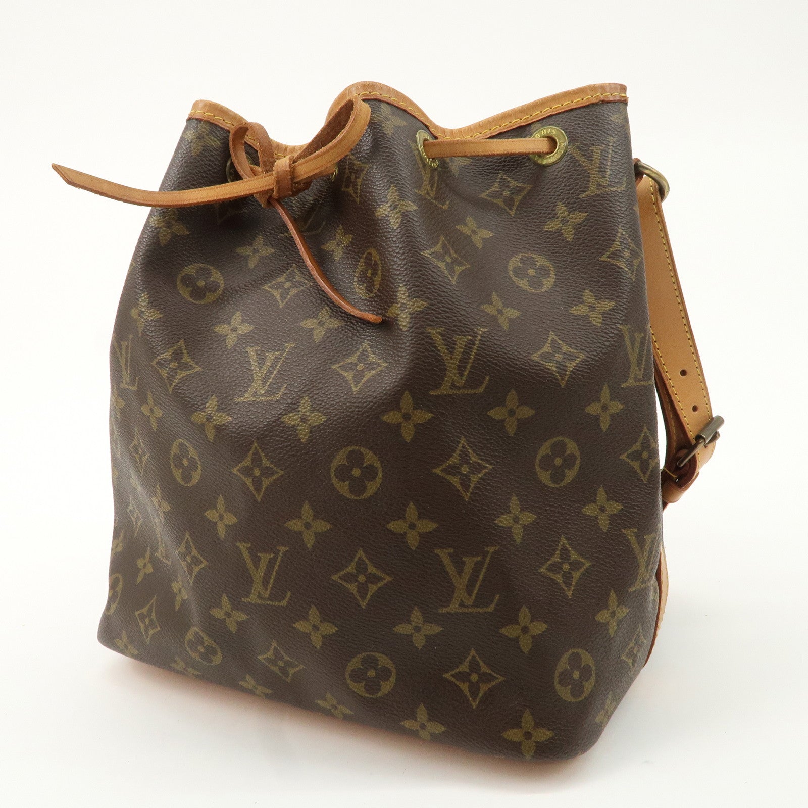 Louis Vuitton Monogram Petit Noe Shoulder Bag Brown M42226