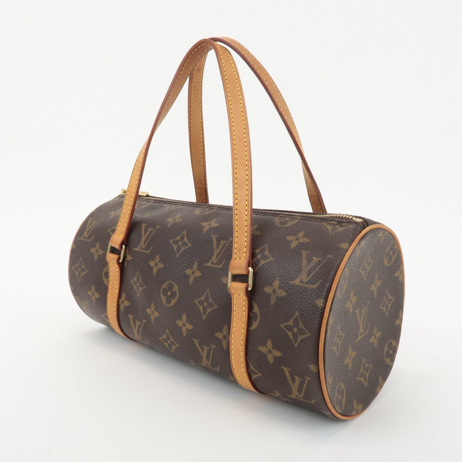 AuthLouis Vuitton Monogram Papillon 26 Hand Bag Brown New Style M51386