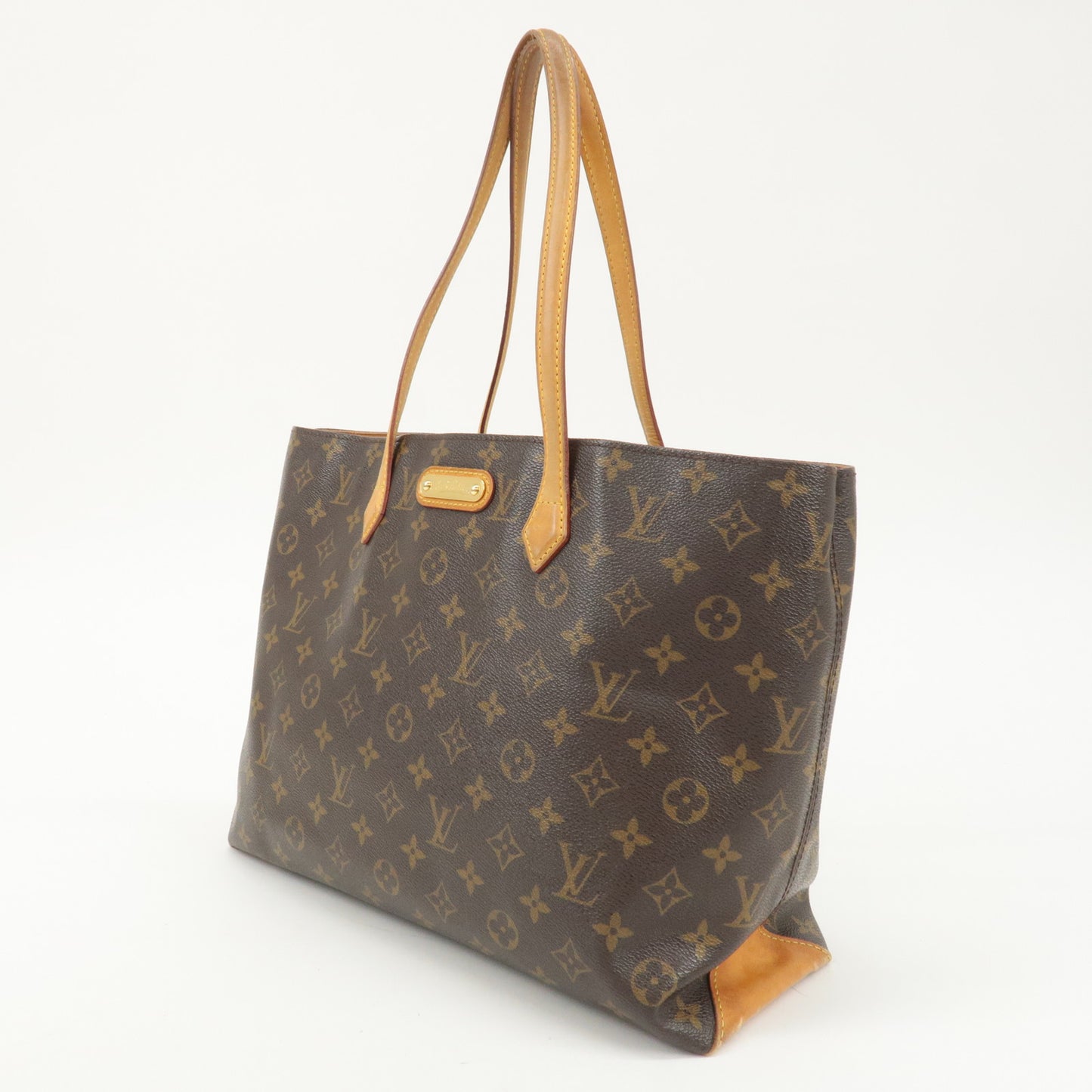 Louis Vuitton Monogram Wilshire MM Tote Bag Brown M45644