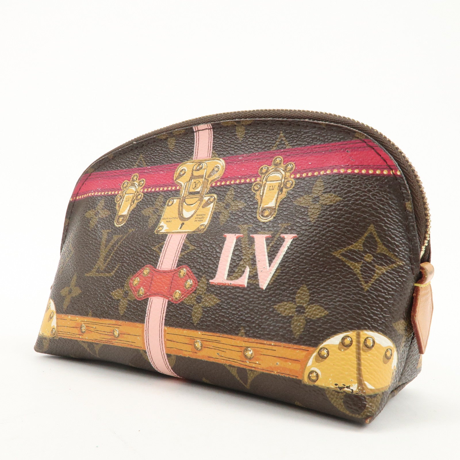 Louis Vuitton Monogram Summer Trunk Collection Pochette Cosmetic Used