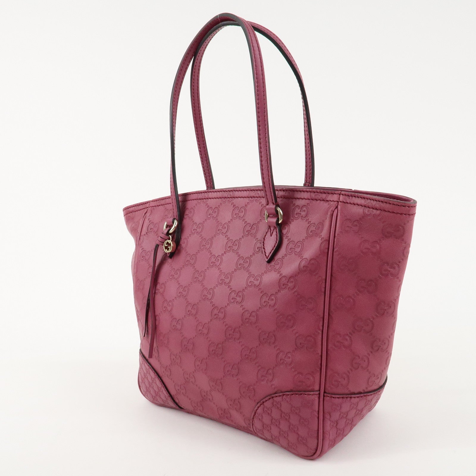 GUCCI Bree Guccissima Leather Tote Bag ShoulderBag Bordeaux 353119