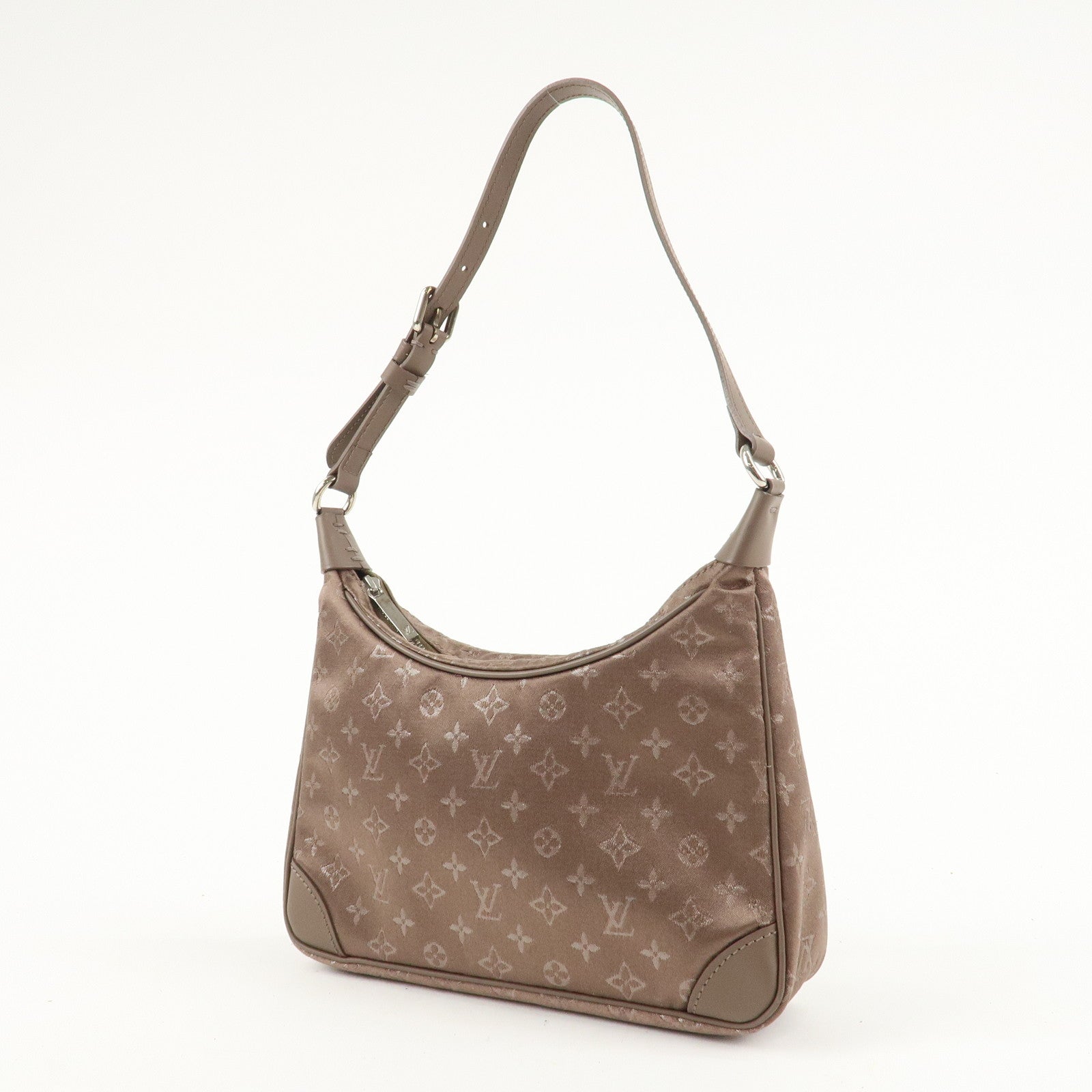 Louis Vuitton Monogram Satin Little Boulogne Hand Bag M92143 Used