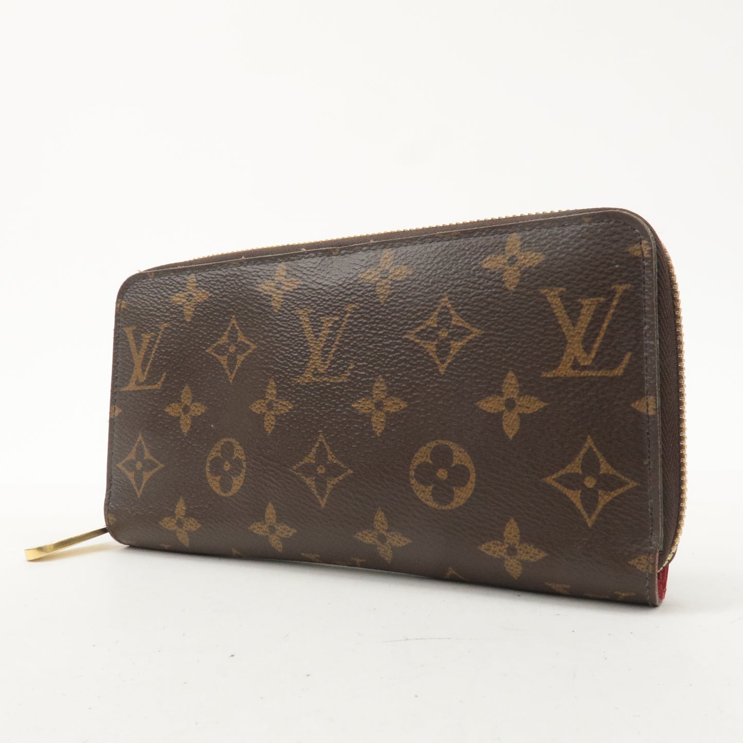 Louis Vuitton Monogram Zippy Wallet Long Wallet Coquelicot M41896