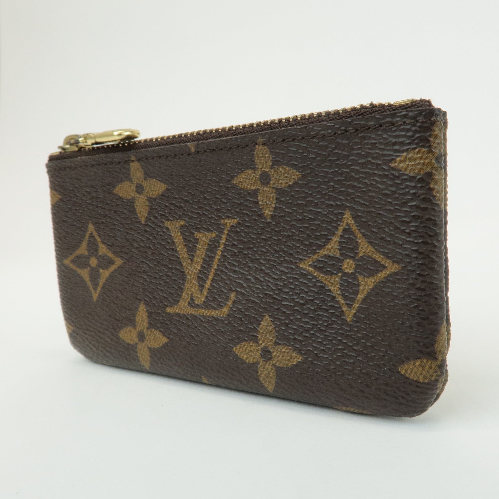 Louis Vuitton Monogram Pochette Cles Coin Case Key Case  M62650