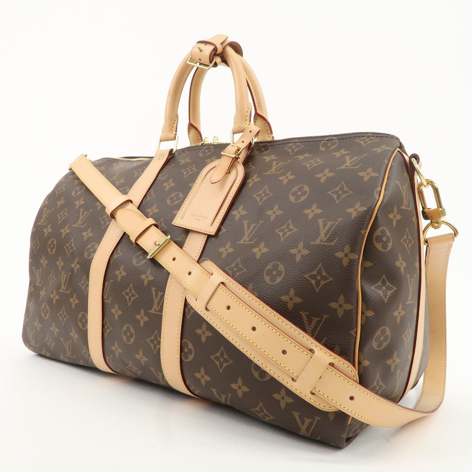 Louis Vuitton Monogram Keep All Bandouliere 45 Boston Bag M41418 Used