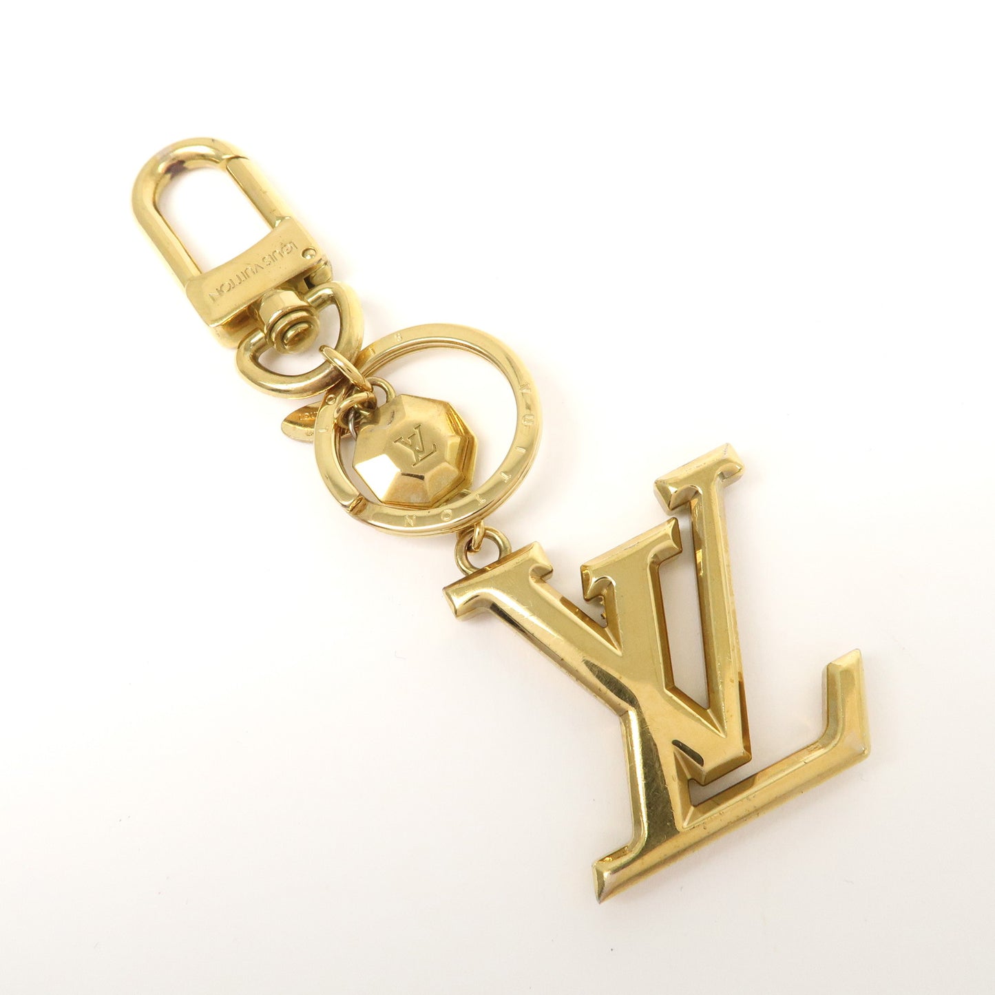 Louis Vuitton Porte Cles LV Facettes Bag Charm Gold M65216