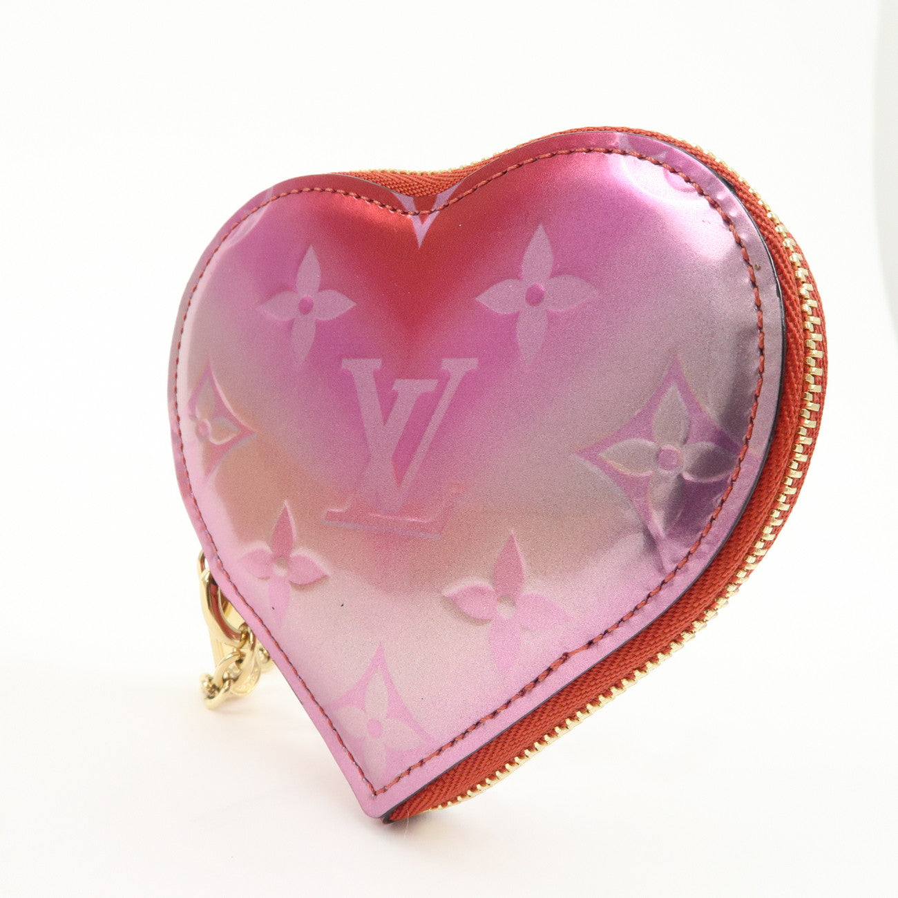 Louis Vuitton Monogram Vernis Porte Monnaie Coeur Coin Case M69028