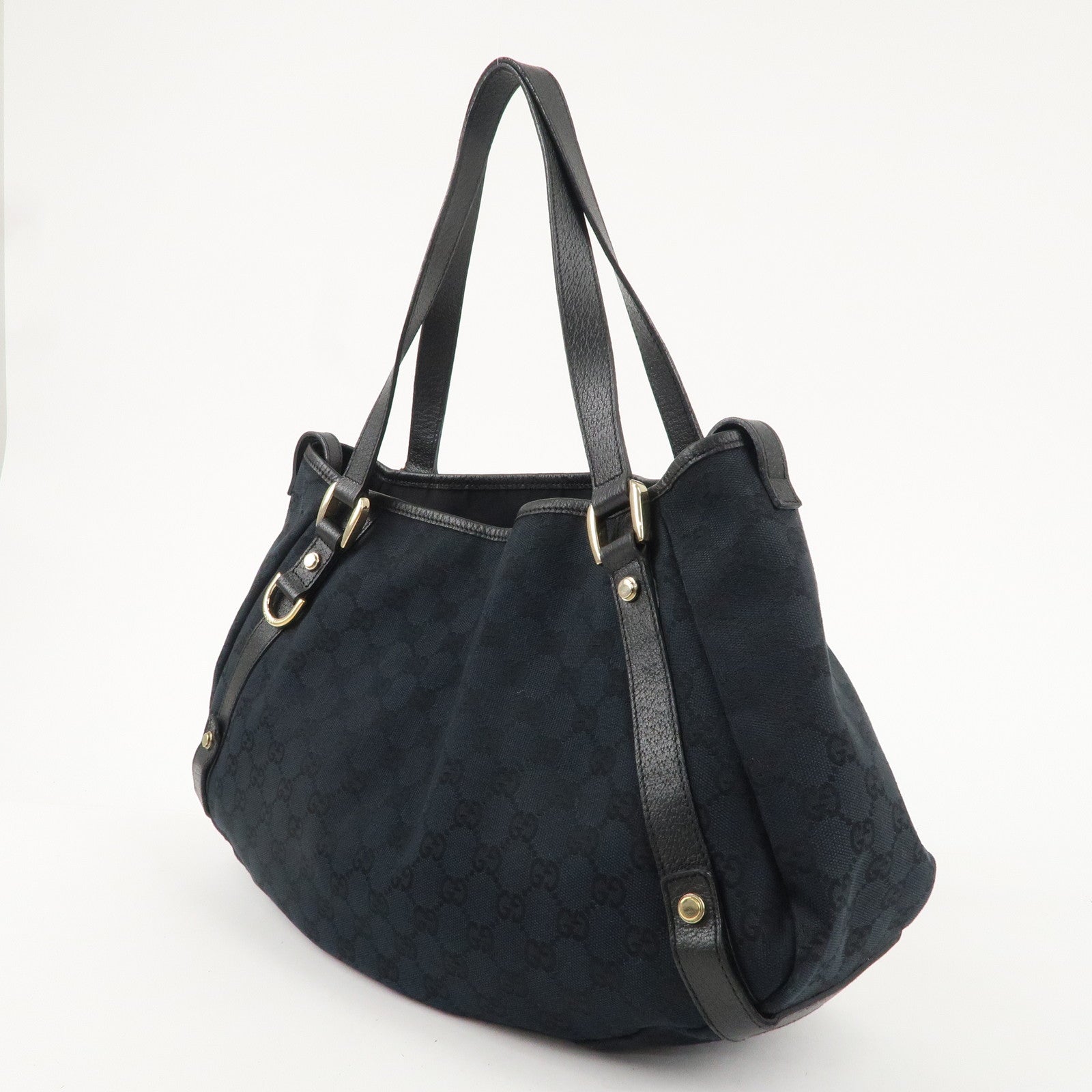 Leather - Bag - GG - Abbey - Shoulder - Canvas - ep_vintage