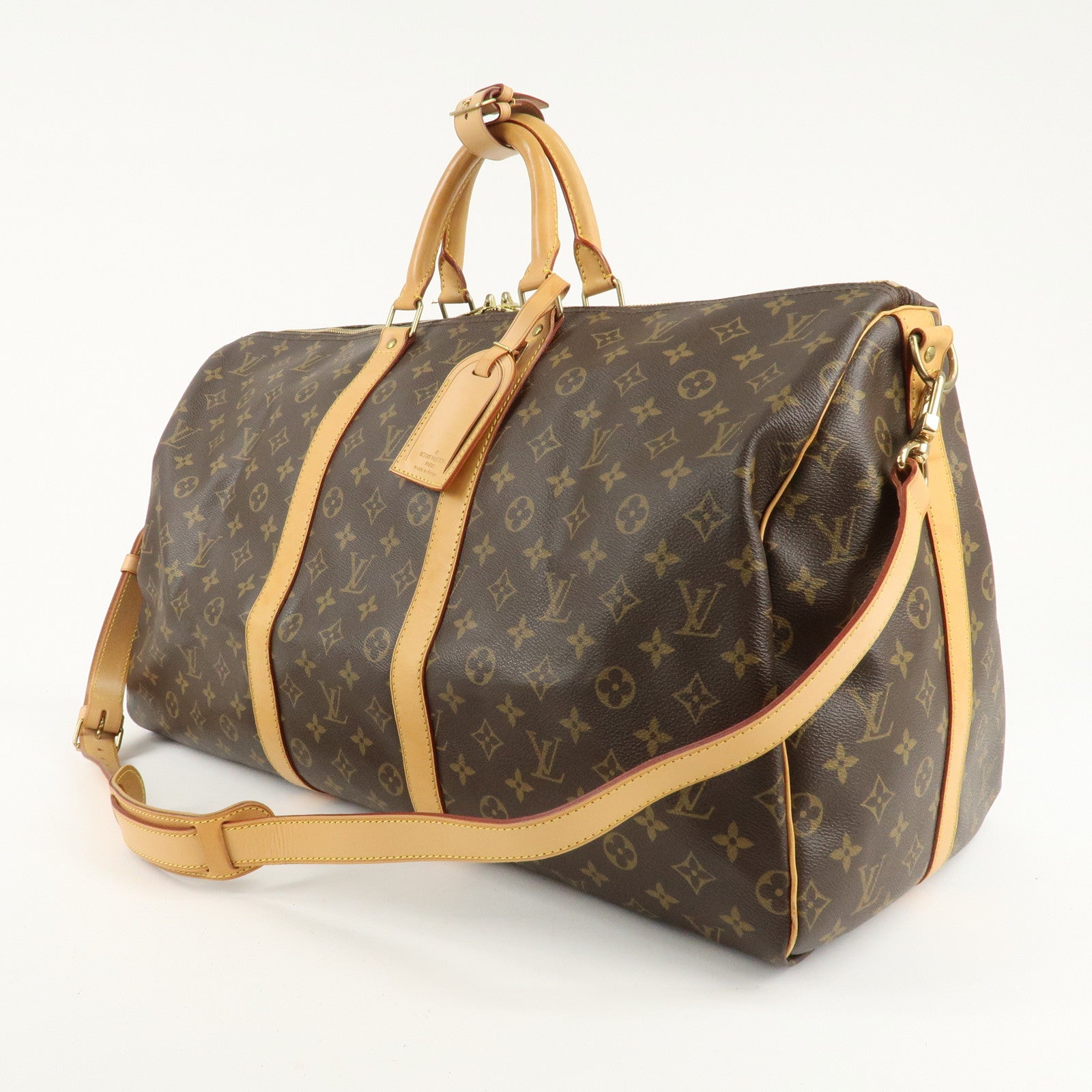 Louis Vuitton Monogram Keep All Bandouliere 55 Boston Bag M41414